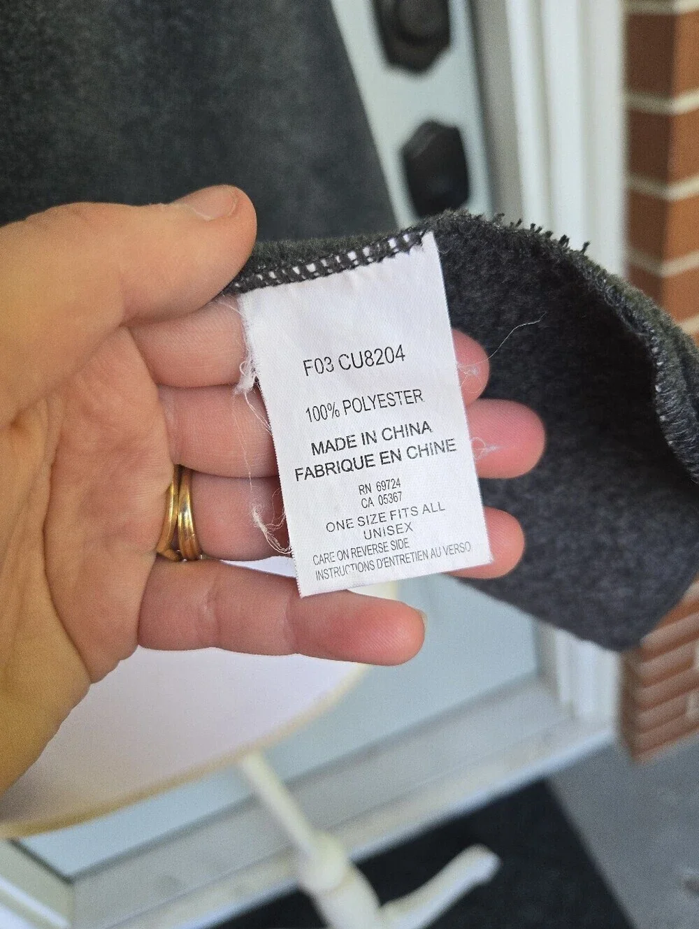 Columbia Fleece Scarf Gray